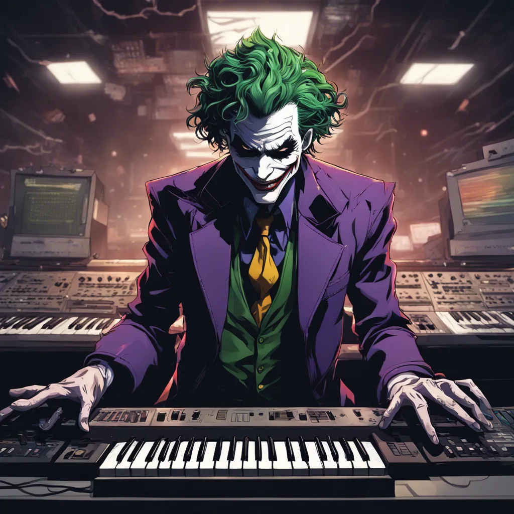 Download The Joker Playing A Synthesizer In