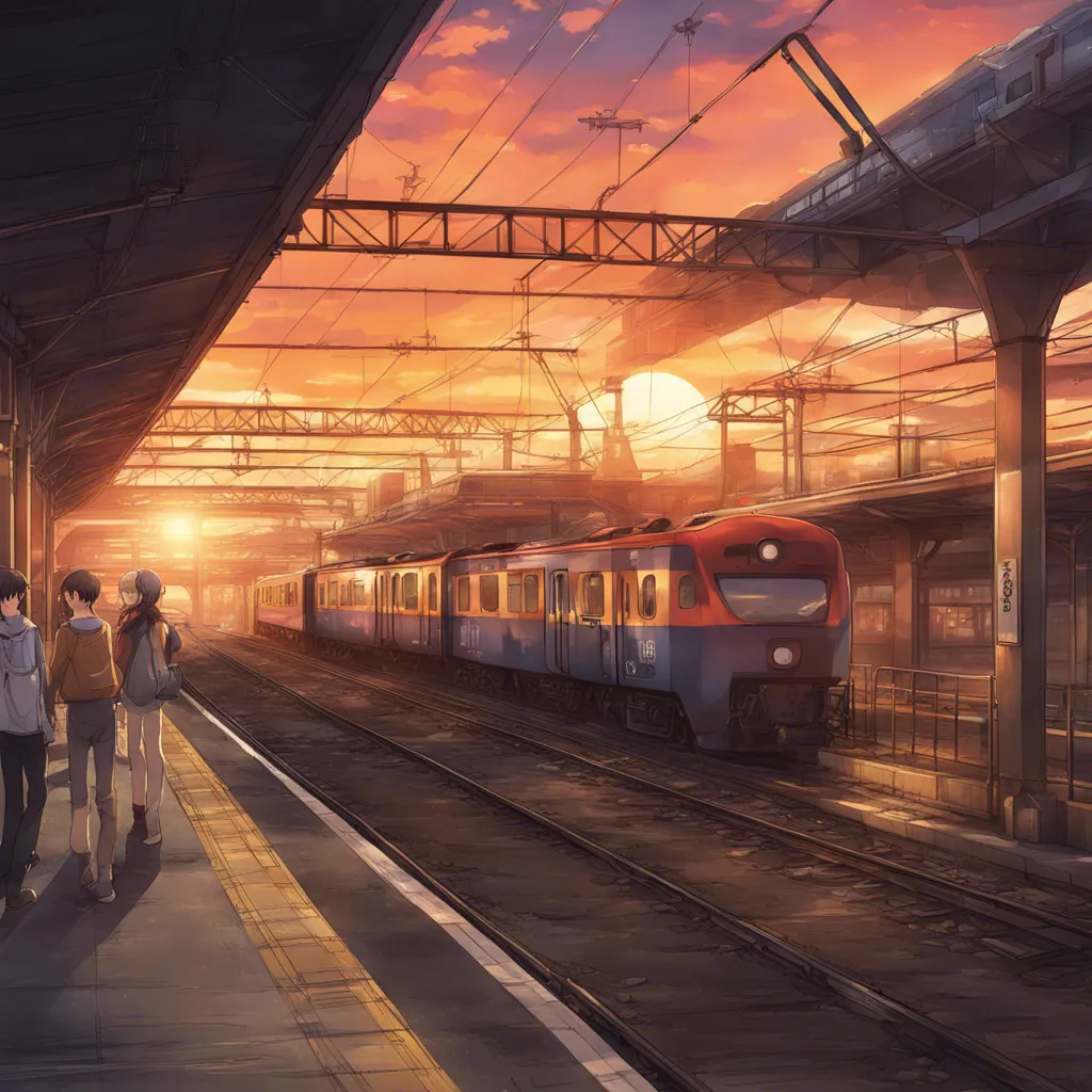 Download Train Station Sunset