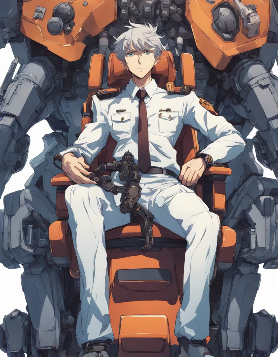 Download Two Men Sitting In A Mech