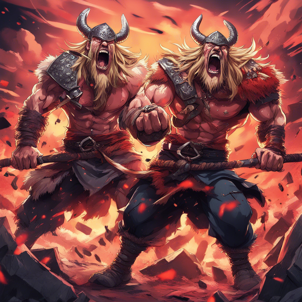 Download Two Viking Berserkers In Full Rage