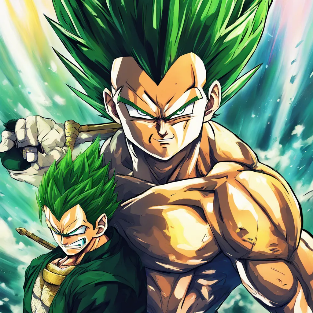 Download Vegeta Facing Zoro