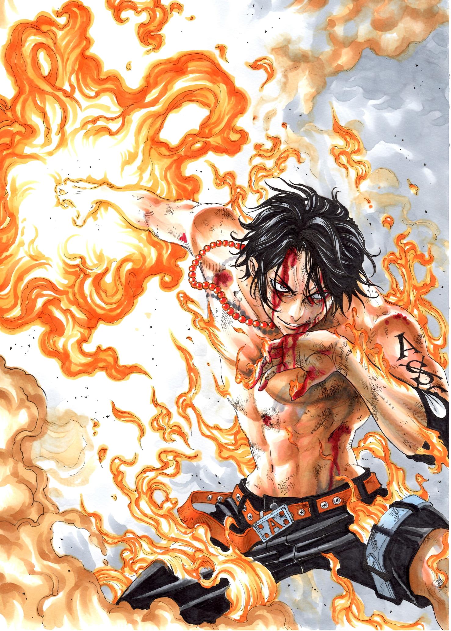 Download Portgas D. Ace illustration