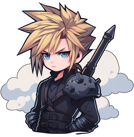 Download Final Fantasy Cloud And Clouds Sticker