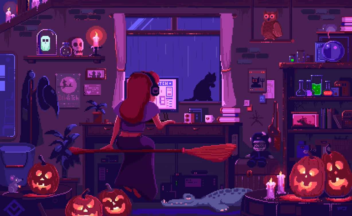 Download Halloween Office Room