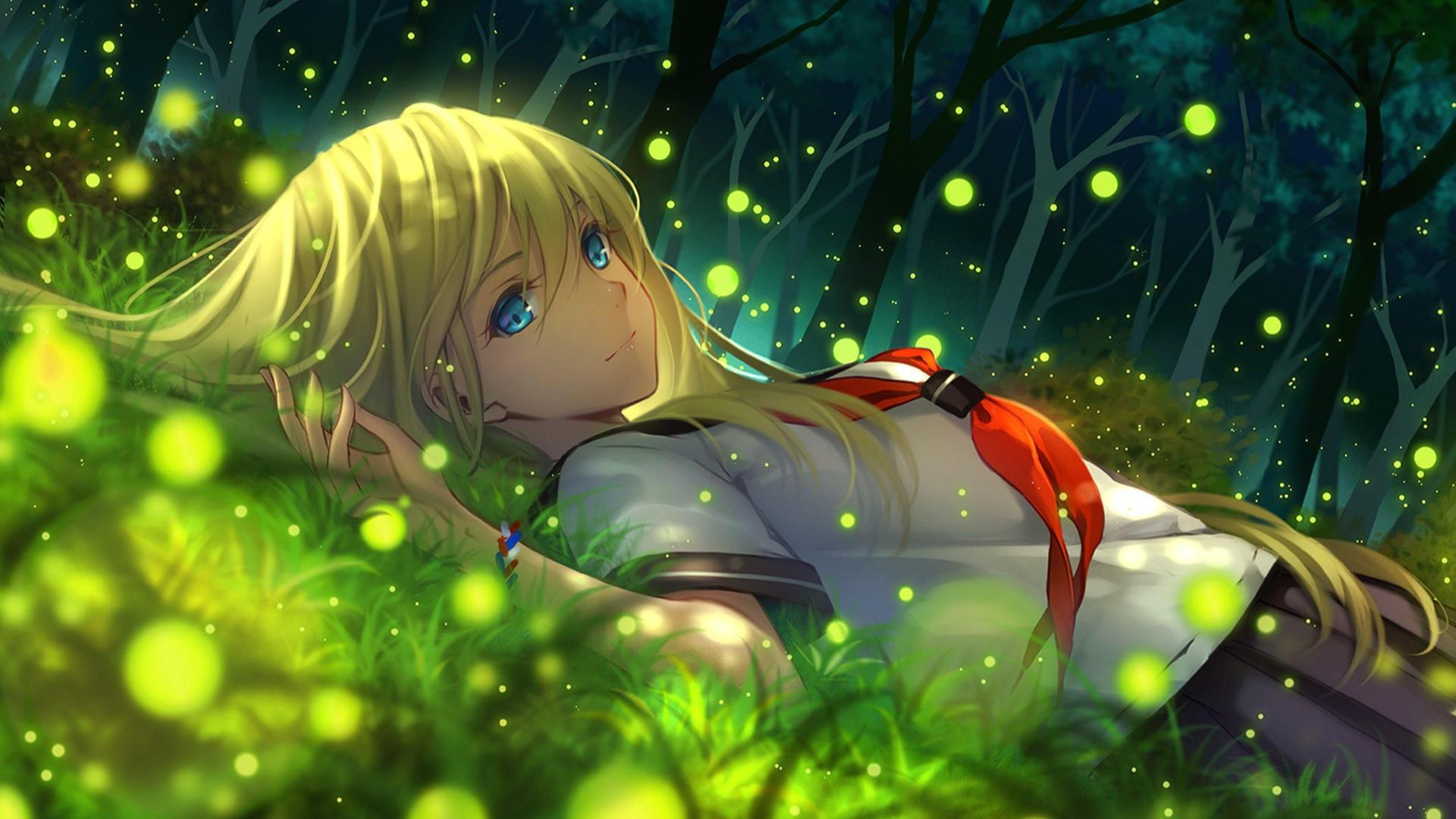 Download anime anime girl blonde