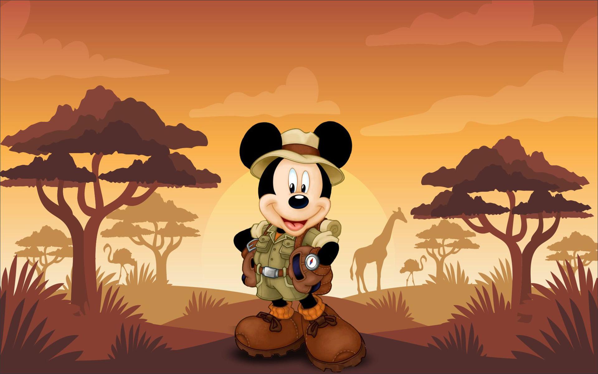 Download Mickey Mouse Cartoon Safari