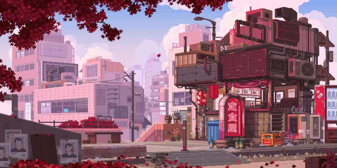 Download Japan Street Fall City