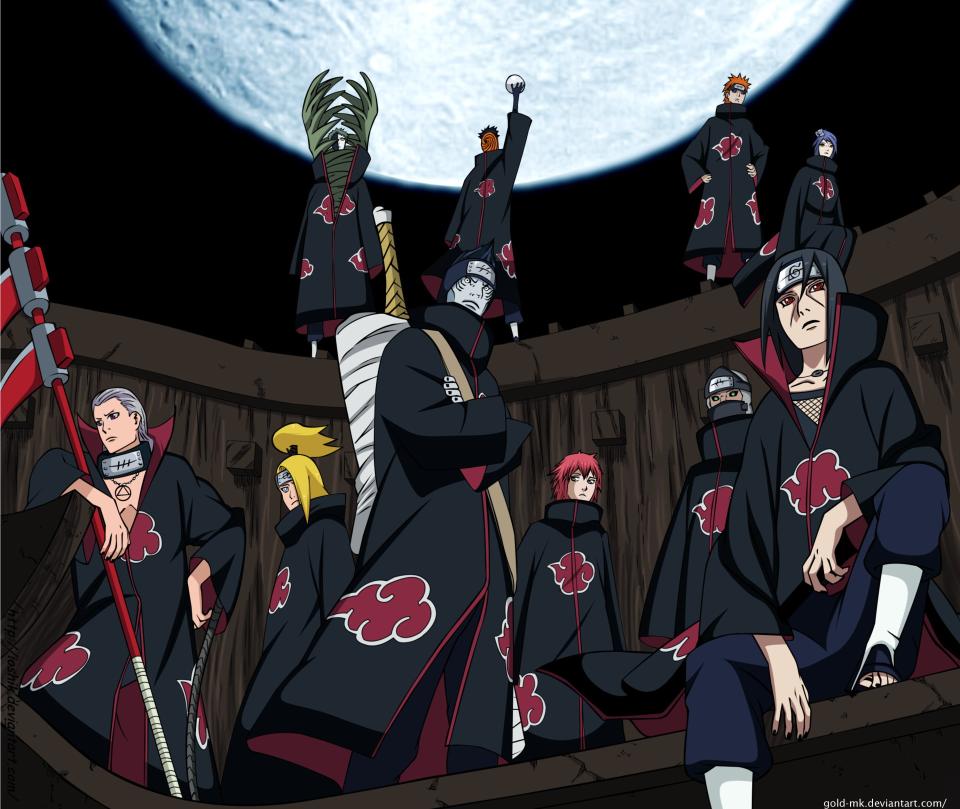 Download Akatsuki Naruto Anime Black