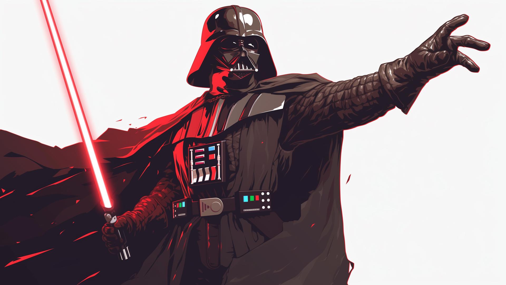 Download Star Wars Darth Vader Sith Lord Red Lightsaber Desktop