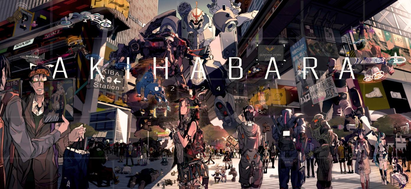 Download Akihabara illustration anime screenshot