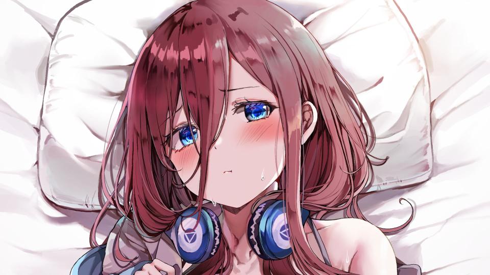 Download anime girls pillow headphones