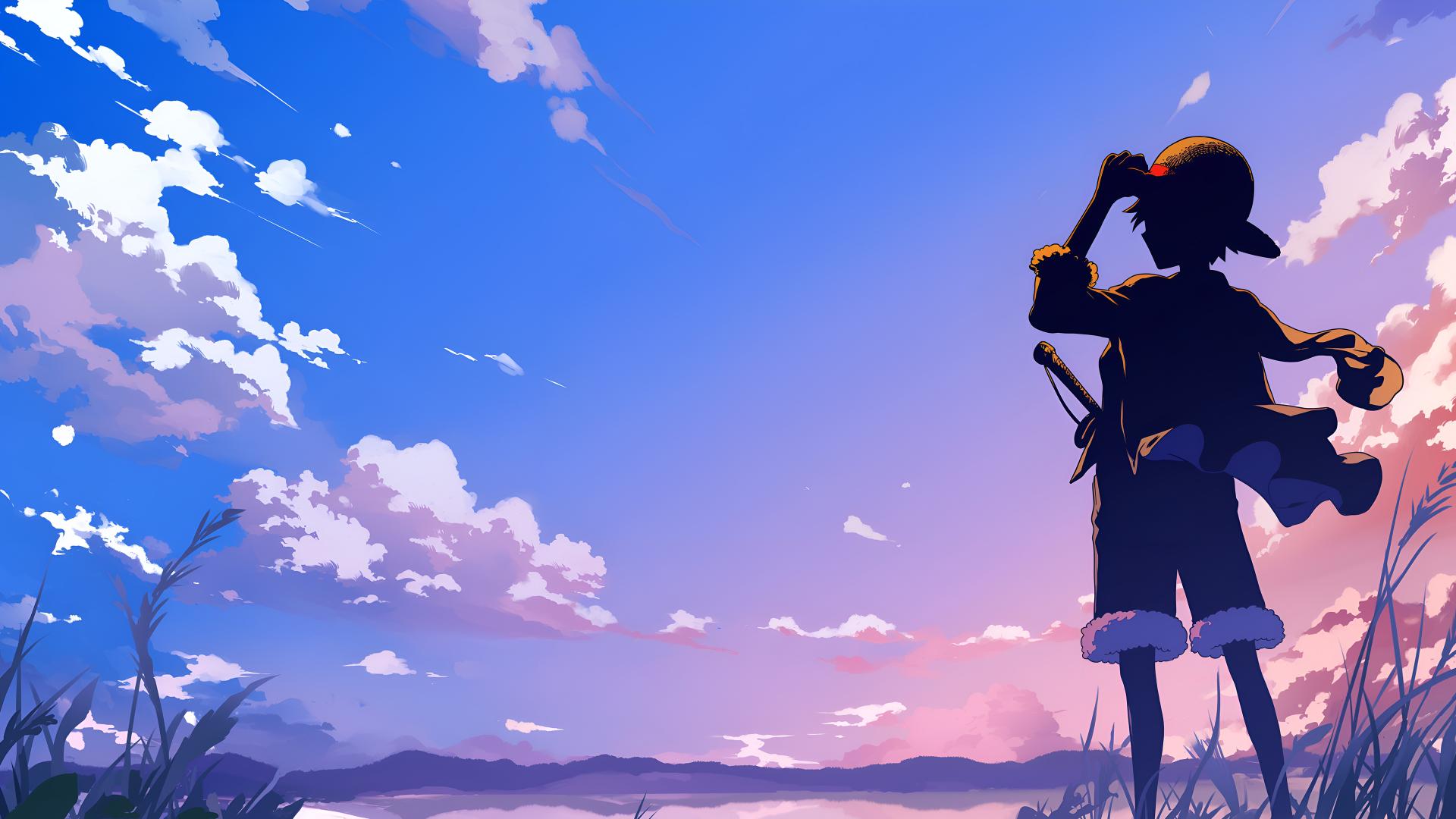 Download Luffy Cool View Desktop  4k