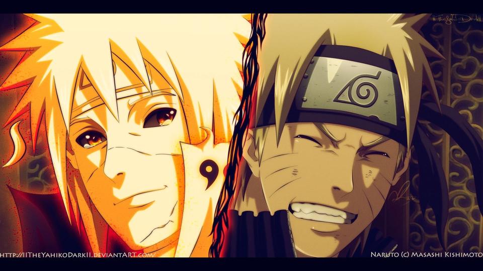 Download Minato and Naruto illustration