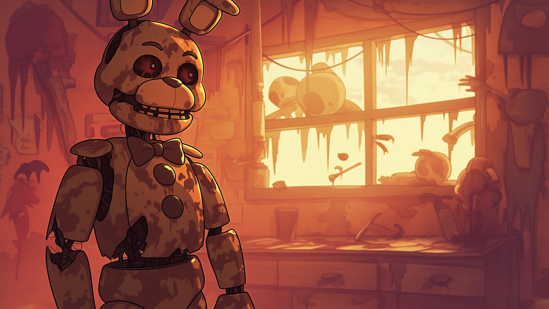 Download Fnaf Springtrap Horror Abandoned Workshop Desktop