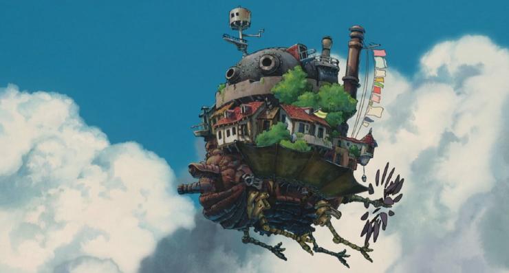 Download painting of flying house