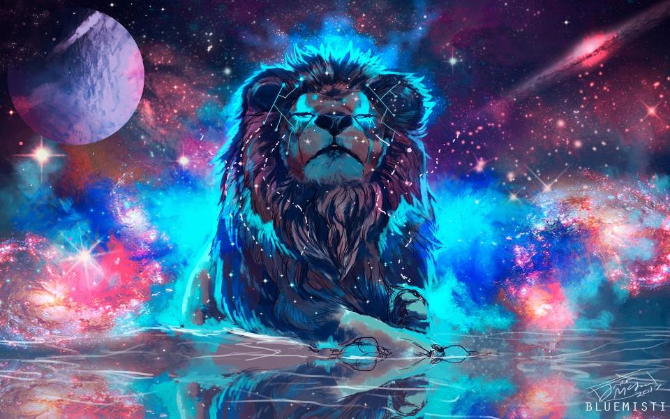 Download artwork fantasy art lion