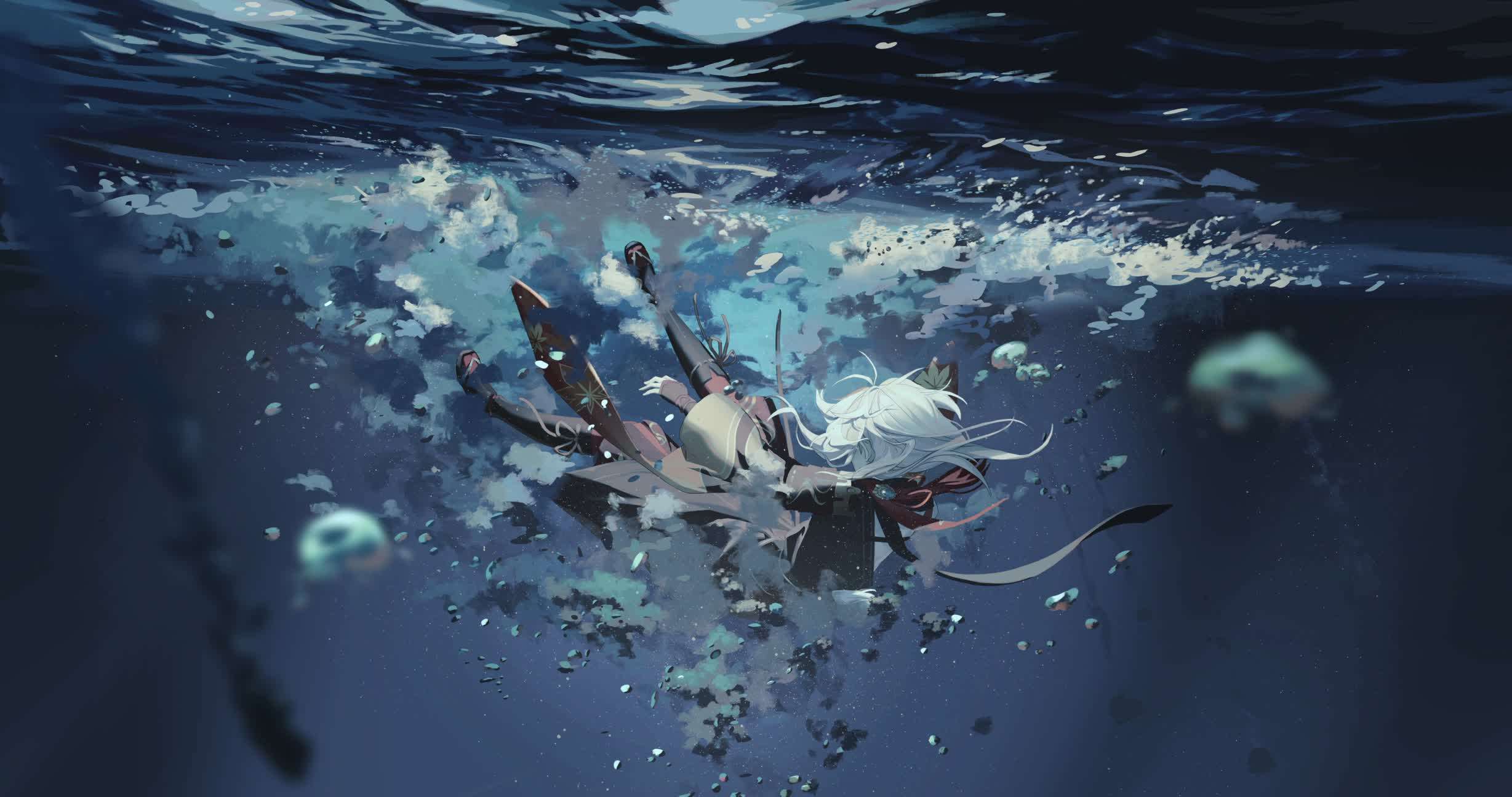 Download Kaedehara Kazuha Fell Into The Water