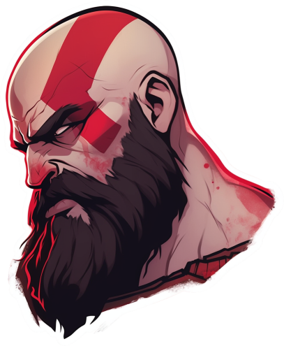 Download God Of War Brutal Kratos Sticker