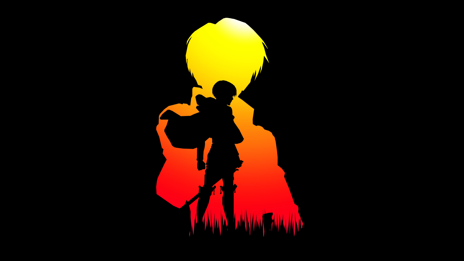 Download Eren Yeager Silhouette