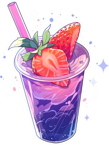 Download Purple Strawberry Lemonade Sticker