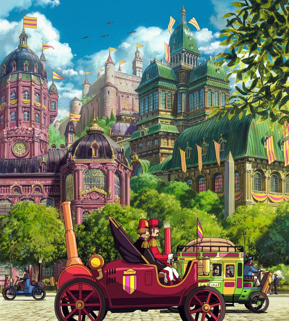 Download Studio Ghibli anime building