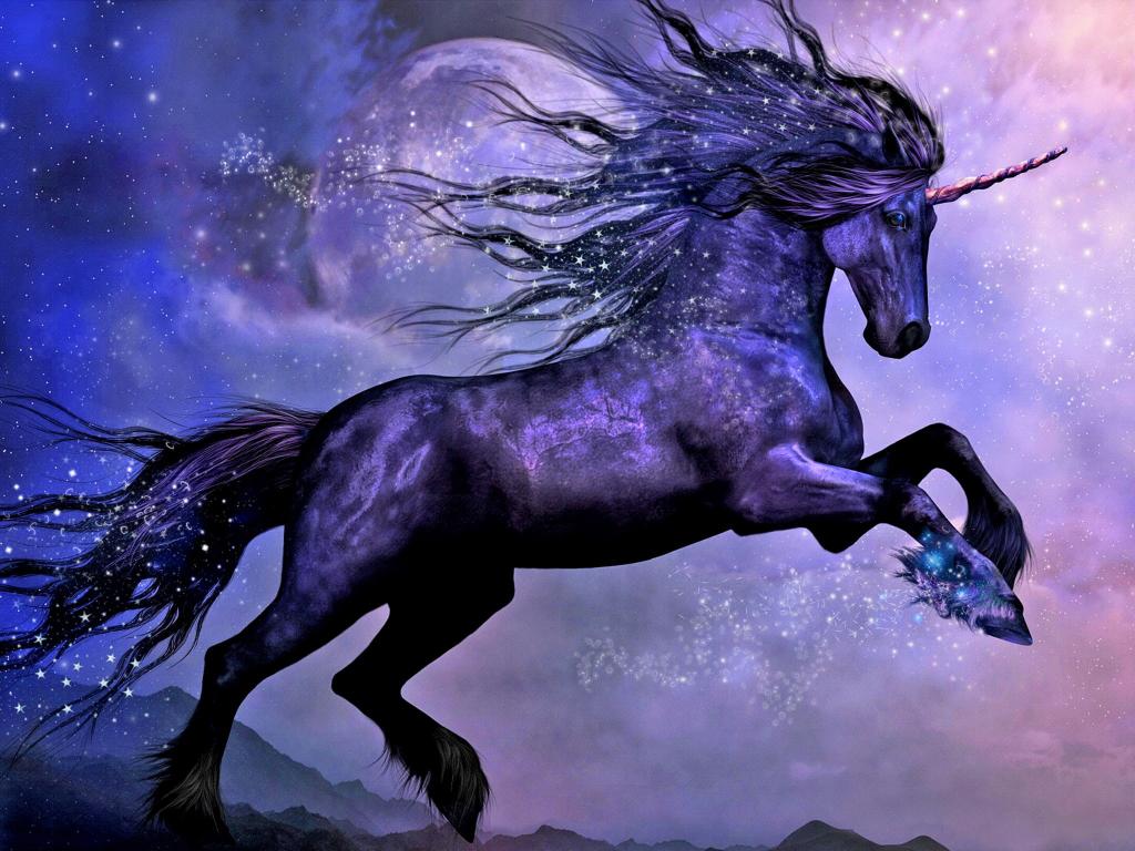 Download Fantasy Animals Unicorn Black