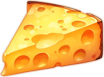 Download Aesthetic Piece Of Cheese Sticker