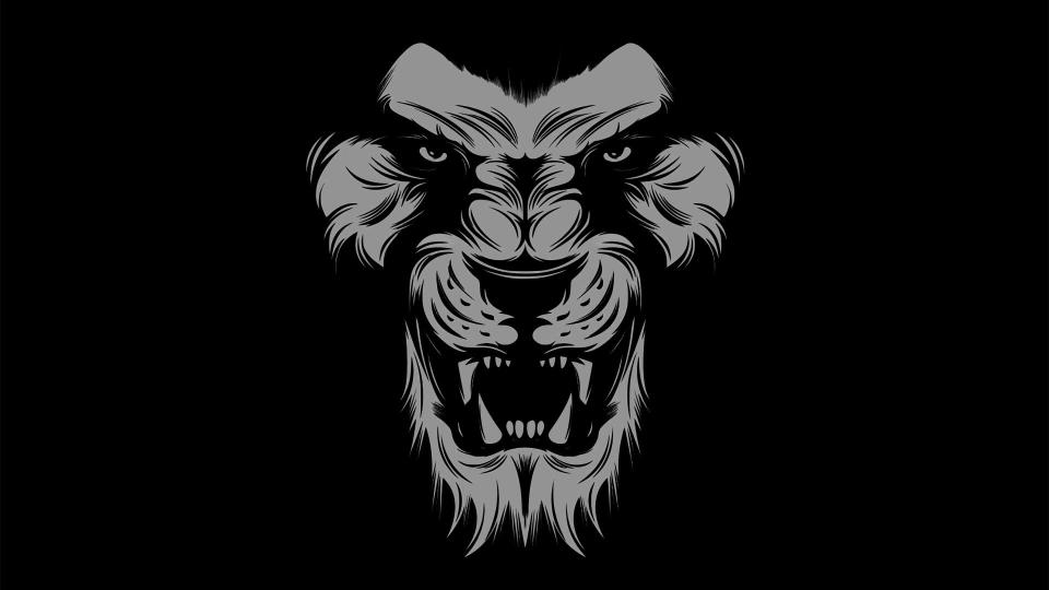 Download black lion art graphics