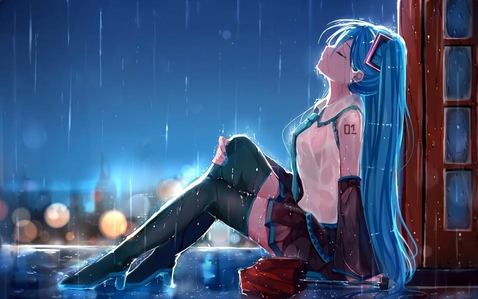 Download Hatsune Miku sadness anime