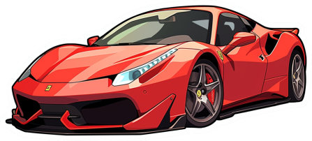 Download Ferrari 488 Sticker