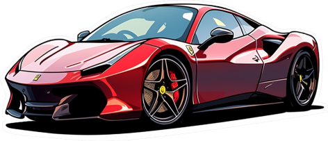 Download Cool Ferrari 488 Sticker