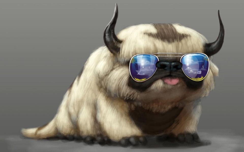 Download Avatar Appa wearing sunglasses