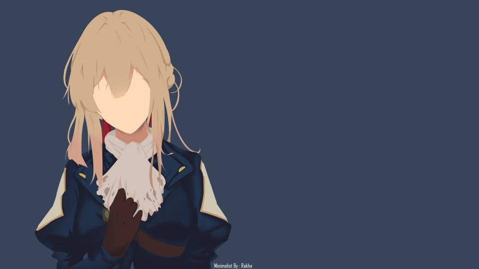 Download Violet Evergarden minimalism simple