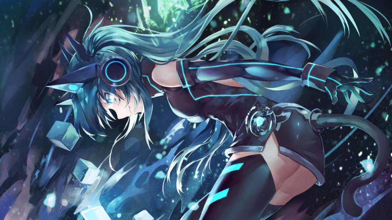 Download teal female anime character