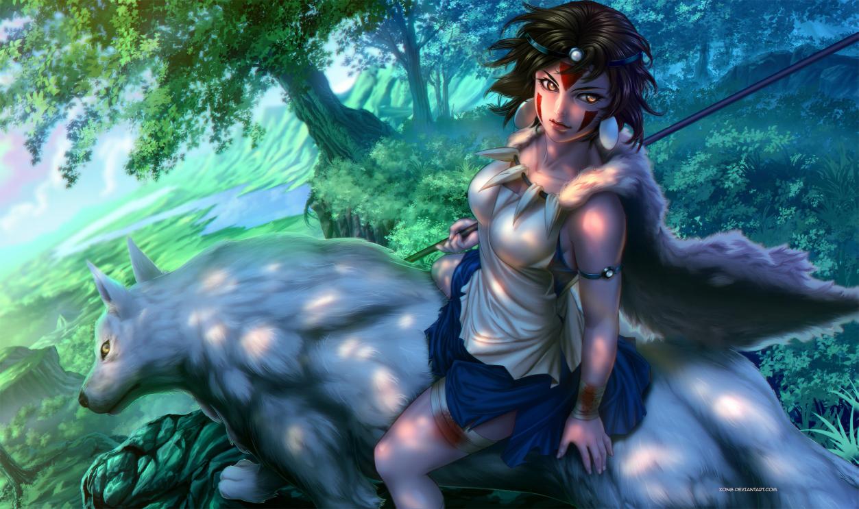 Download Princess Mononoke anime fantasy