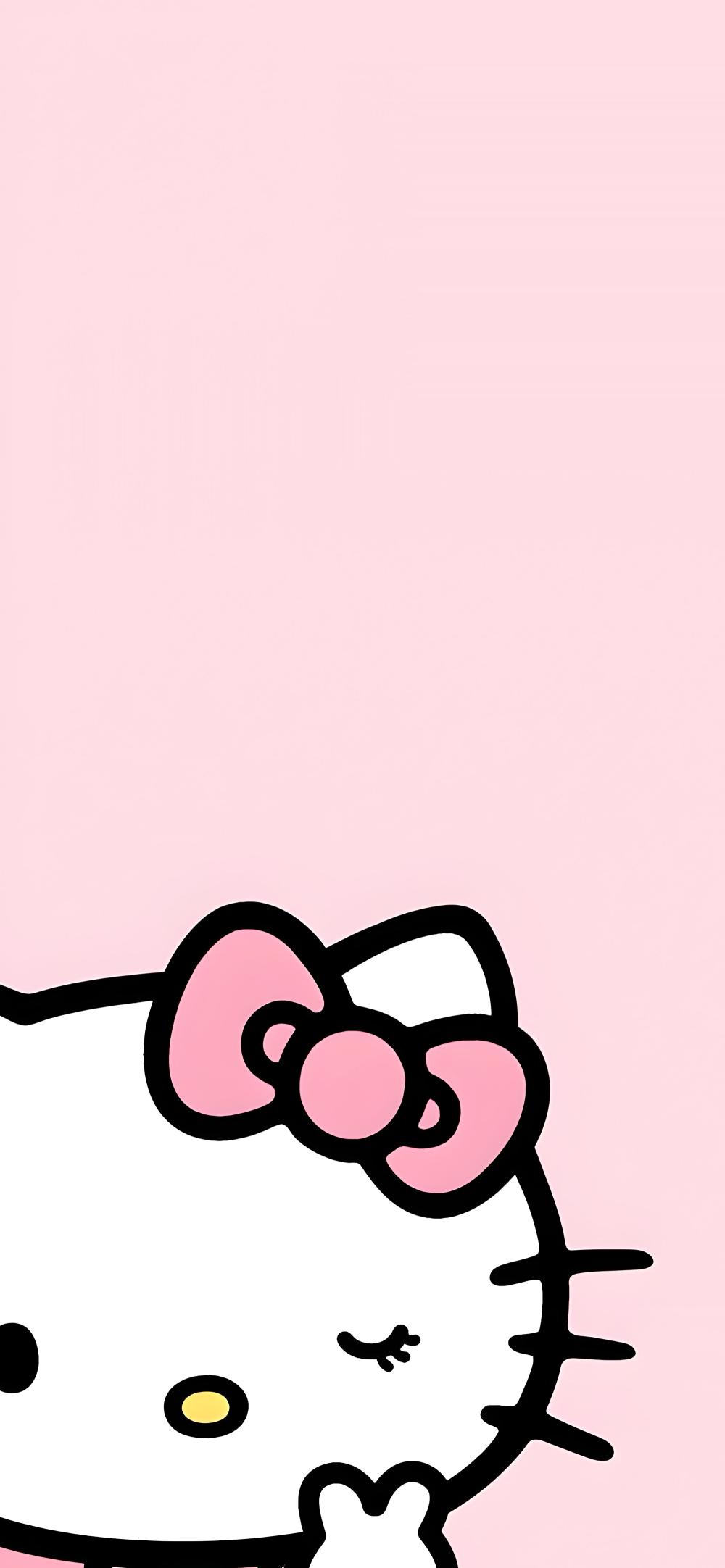 Download Cute Hello Kitty Pink Background