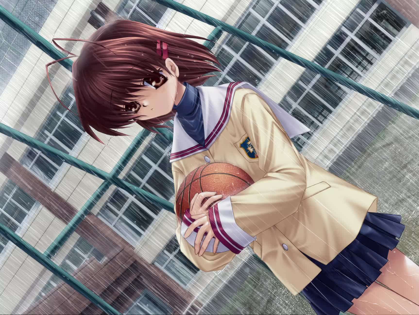 Download Furukawa Nagisa in the Rain