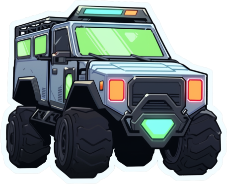 Download Cyberpunk Off Road Car Sticker