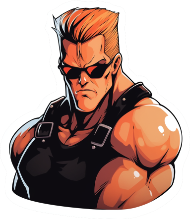 Download Cool Duke Nukem Sticker