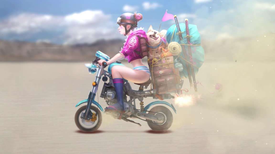 Download Motorcycle Girl