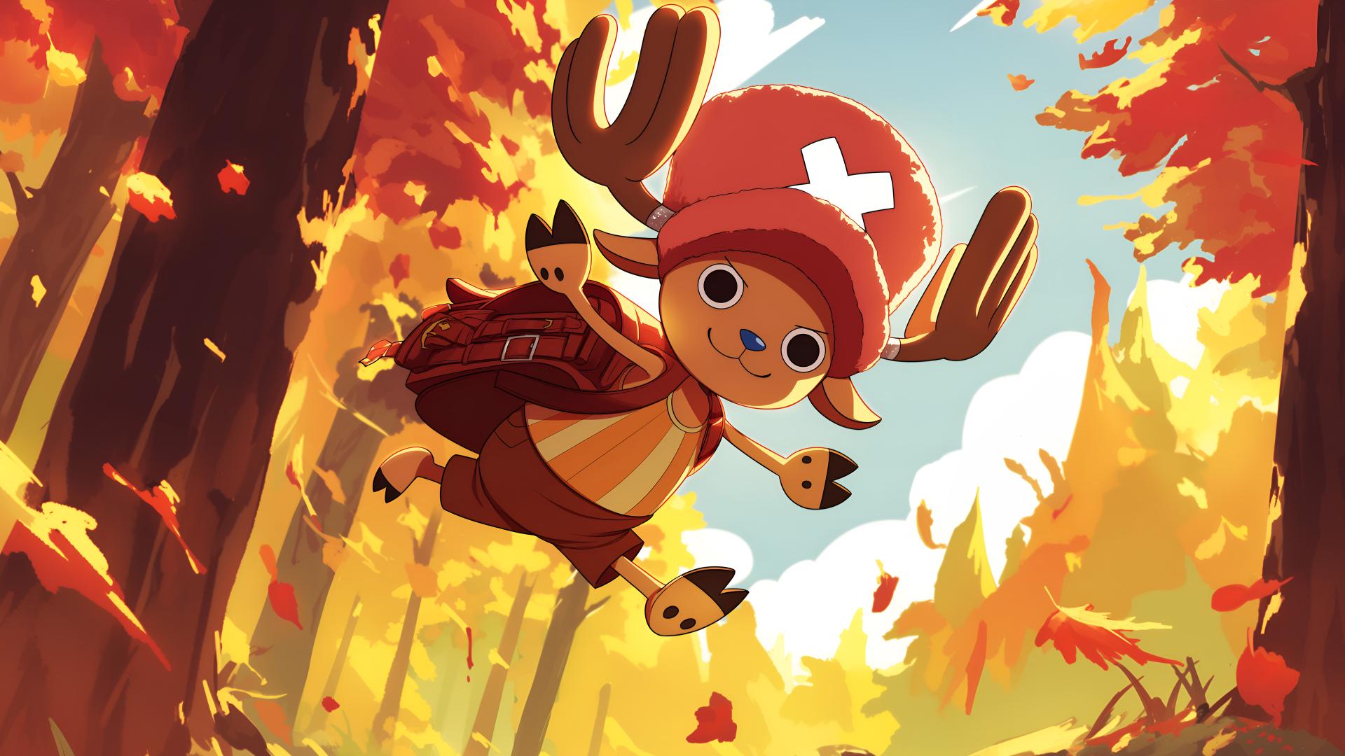 Download Chopper One Piece Fall Forest